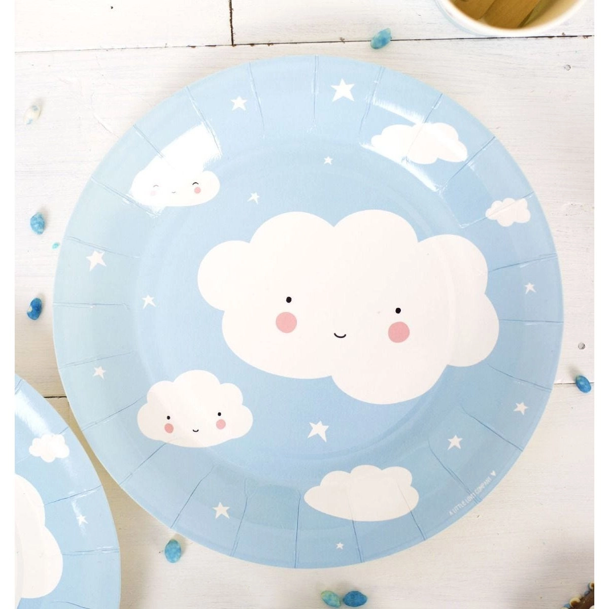 A Little Lovely Company Paper Plates Cloud