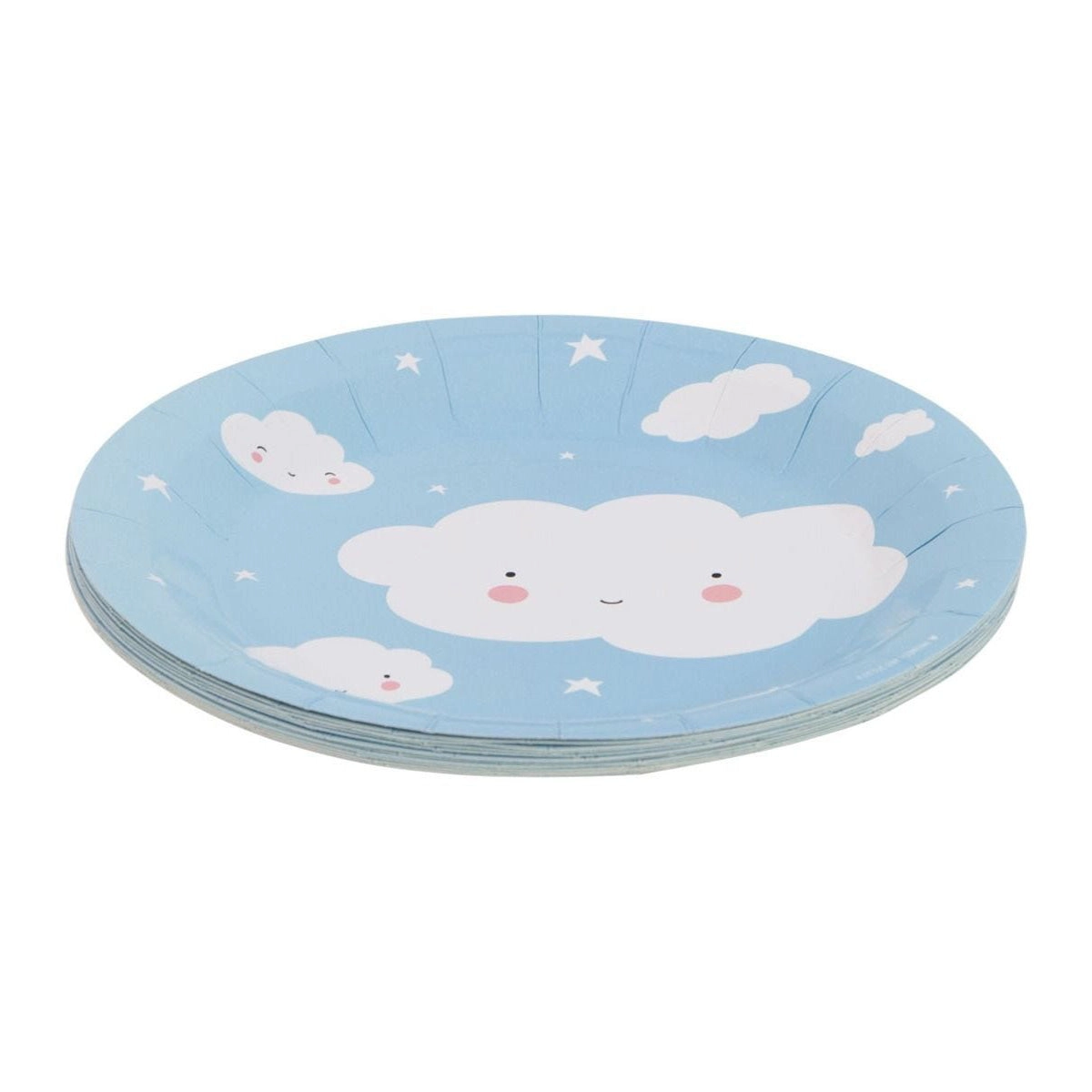 A Little Lovely Company Paper Plates Cloud