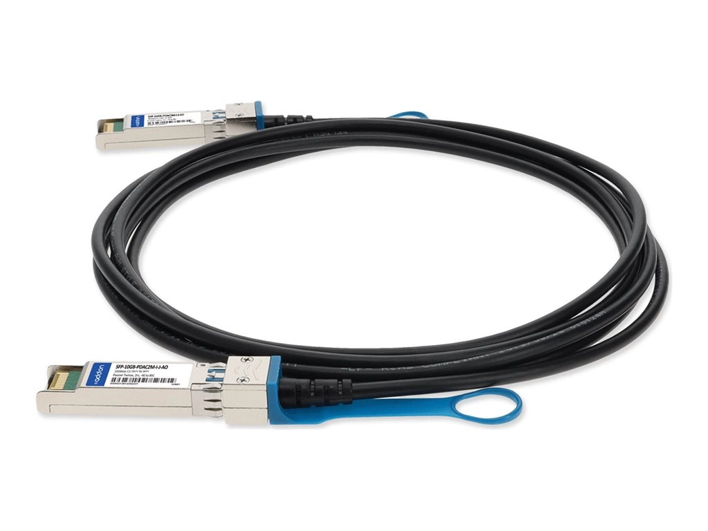 AddOn - 10GBase-CU direct attach cable - TAA Compliant - SFP  to SFP  - 6.6 ft - twinaxial - SFF-8431/SFF-8432/INF-8074 - passive SFP-10GB-PDAC2M-I-J-AO