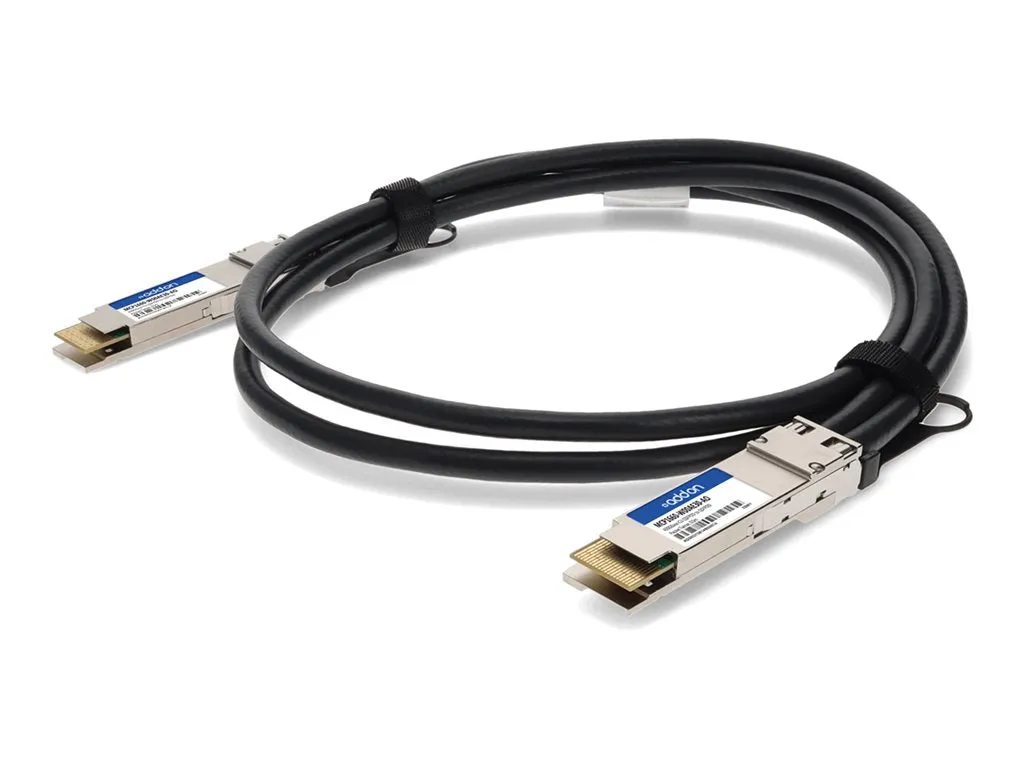 AddOn - 400GBase-CU direct attach cable - TAA Compliant - QSFP-DD to QSFP-DD - 1.6 ft - twinaxial - passive MCP1660-W00AE30-AO