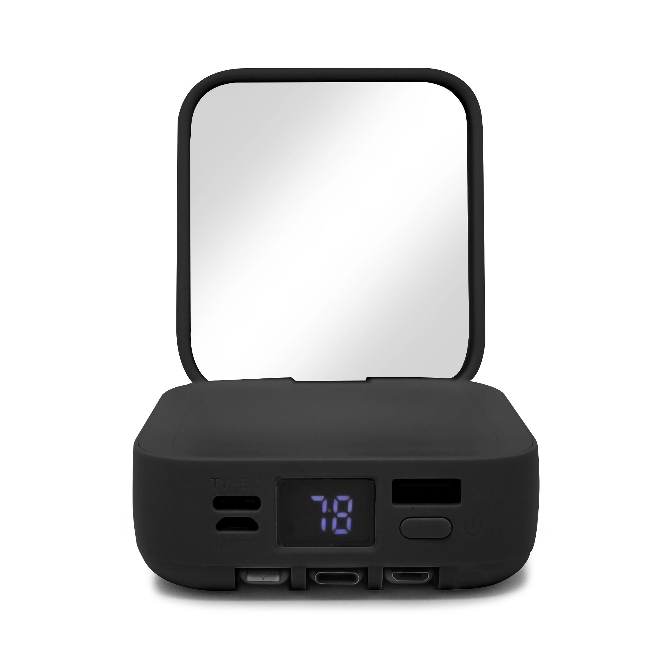 Aduro PowerUp Glow Portable Power Bank and Compact Mirror