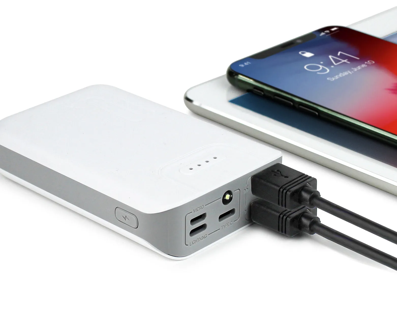 Aduro PowerUp Trio 10,000 mAh SmartCharge Dual USB Backup Battery