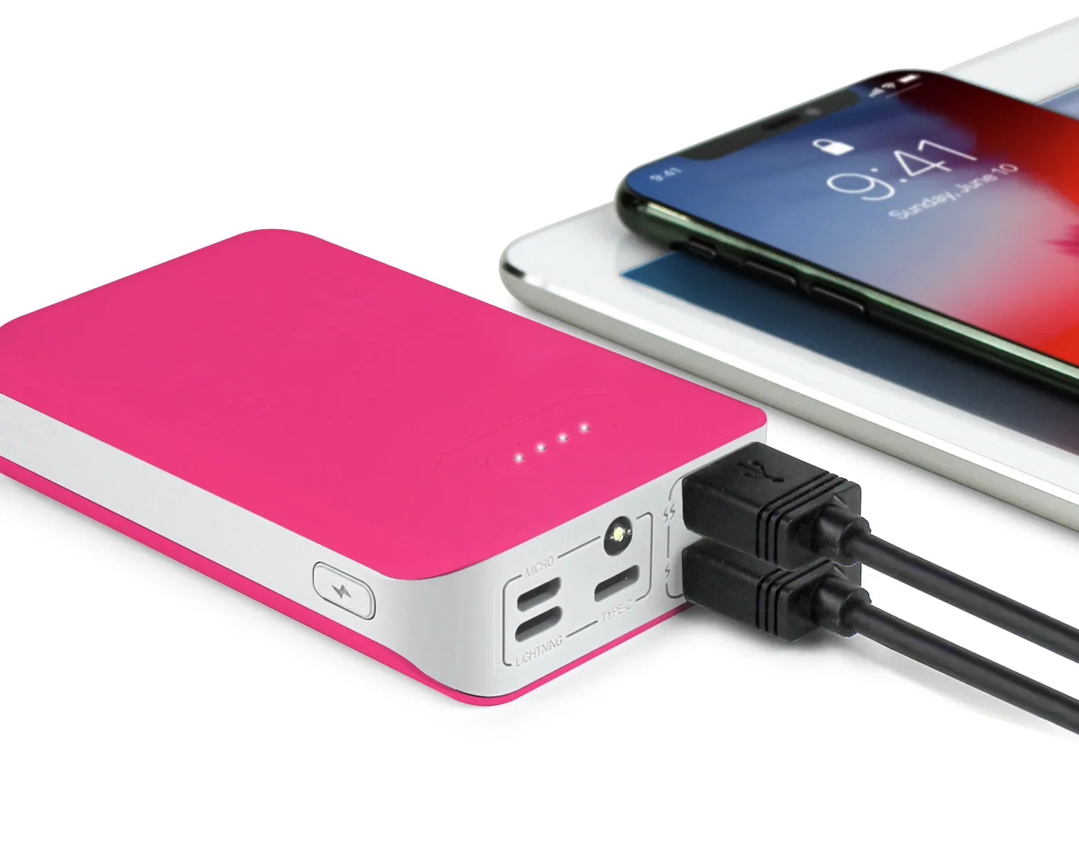 Aduro PowerUp Trio 10,000 mAh SmartCharge Dual USB Backup Battery