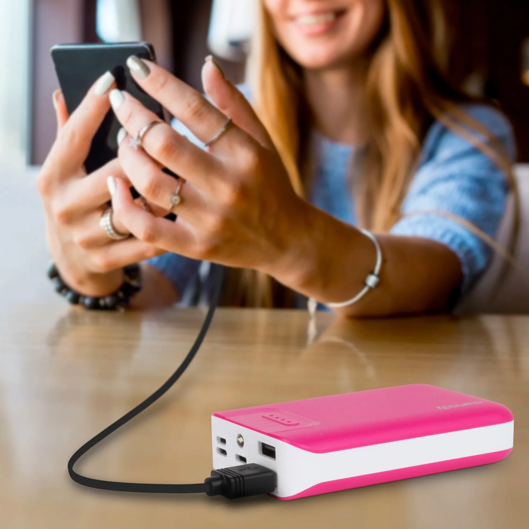 Aduro PowerUp Trio 10,000 mAh SmartCharge Dual USB Backup Battery
