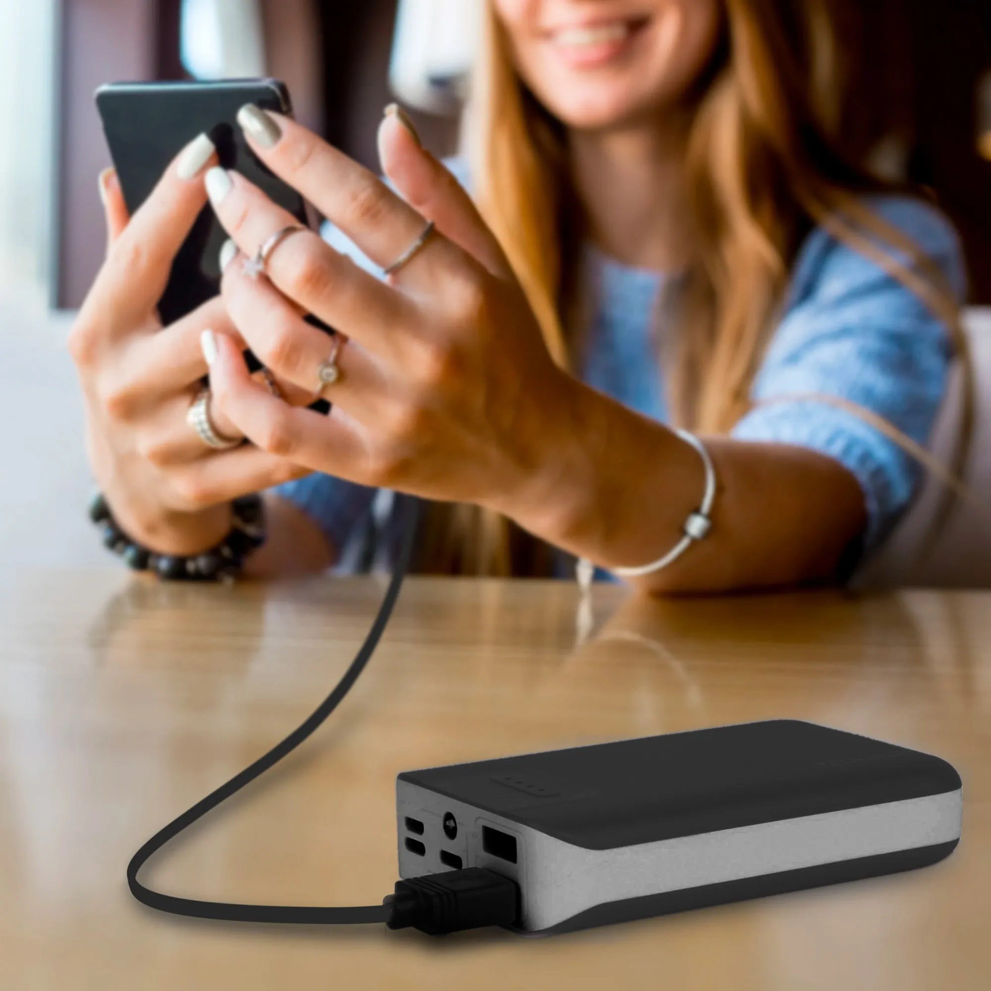 Aduro PowerUp Trio 10,000 mAh SmartCharge Dual USB Backup Battery