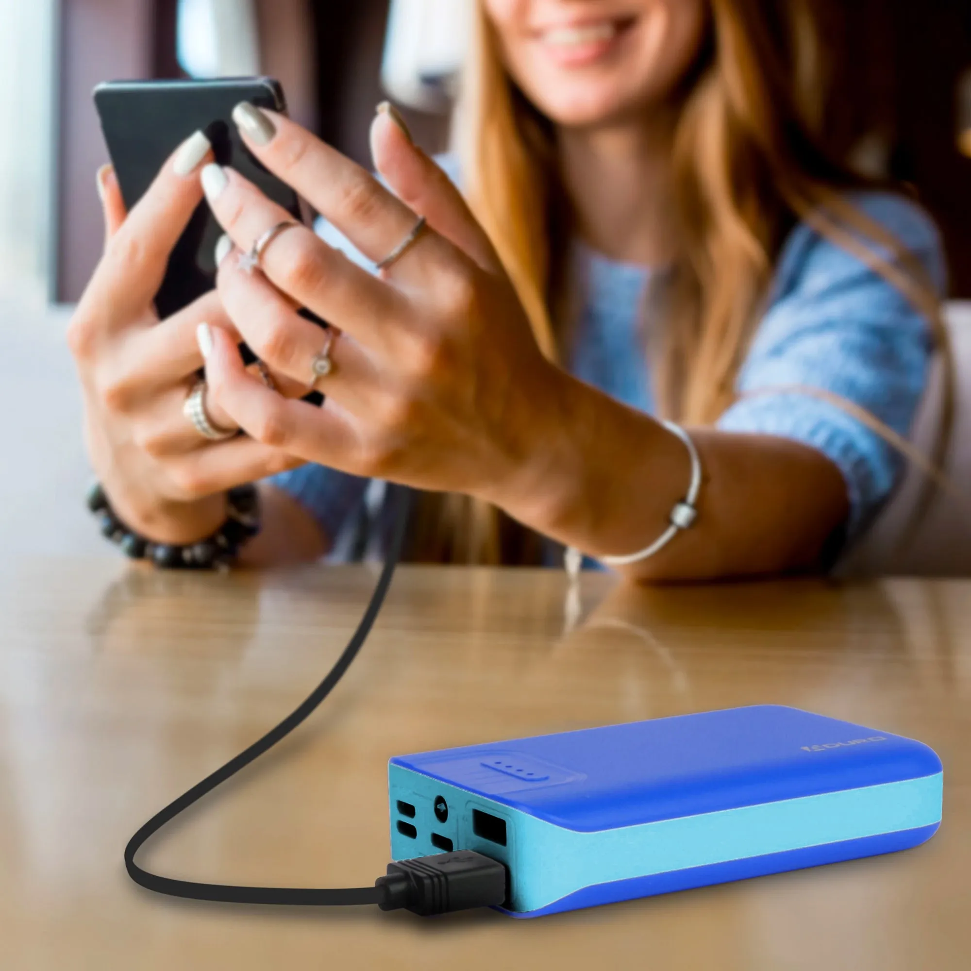 Aduro PowerUp Trio 10,000 mAh SmartCharge Dual USB Backup Battery