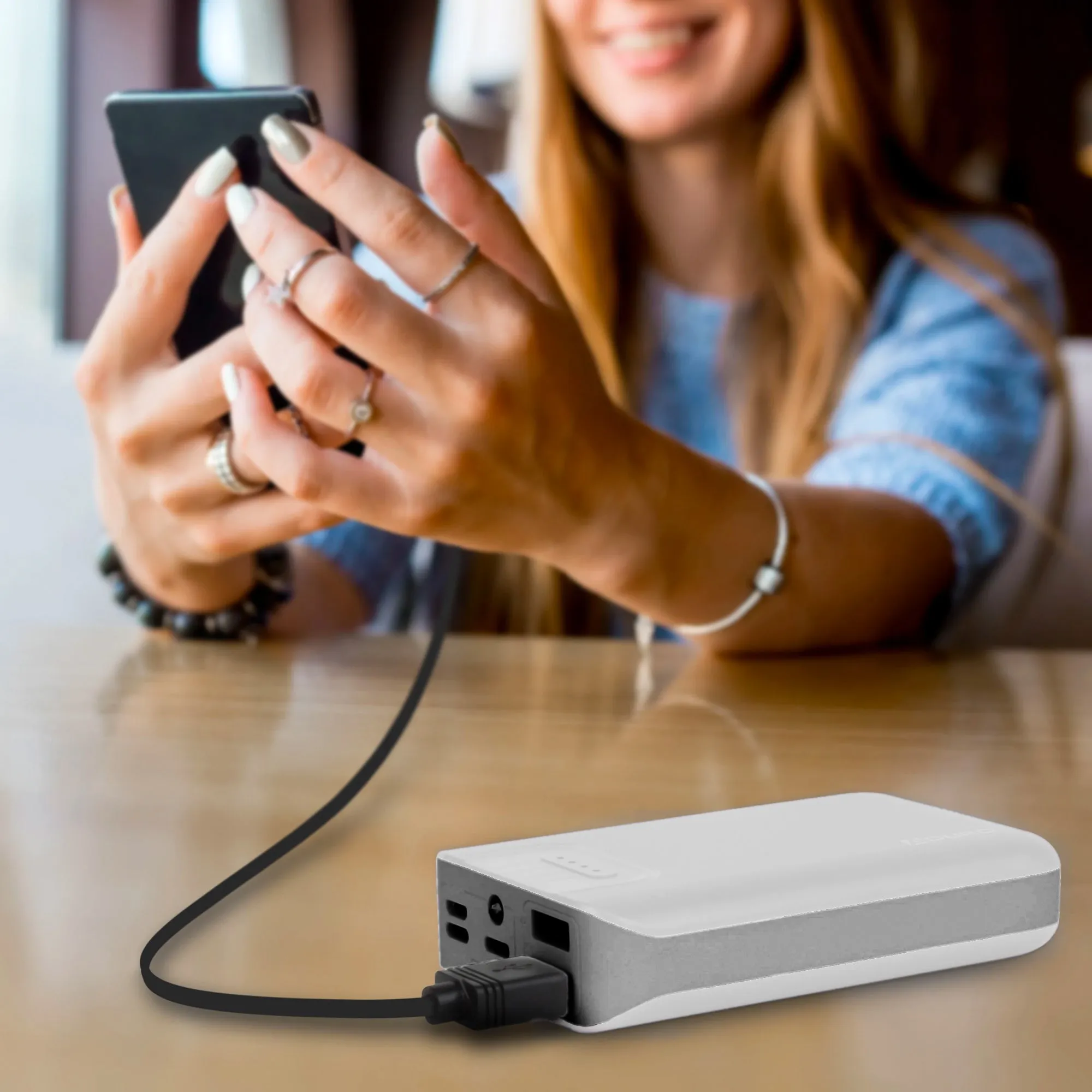 Aduro PowerUp Trio 10,000 mAh SmartCharge Dual USB Backup Battery