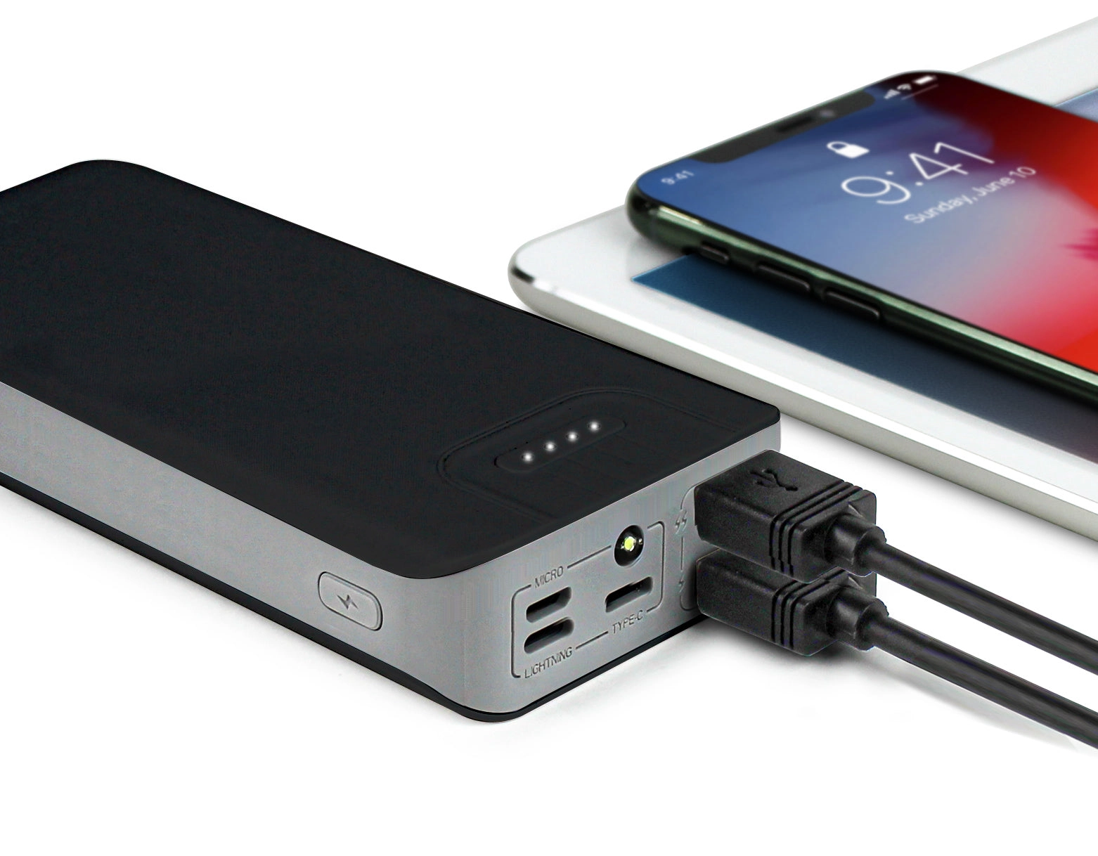 Aduro PowerUp Trio 20,000 mAh SmartCharge Dual USB Backup Battery