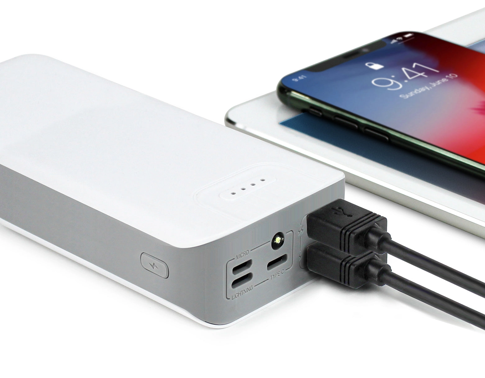 Aduro PowerUp Trio 30,000 mAh SmartCharge Dual USB Backup Battery