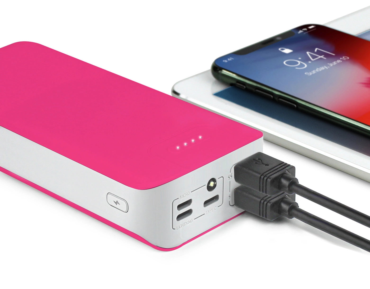 Aduro PowerUp Trio 30,000 mAh SmartCharge Dual USB Backup Battery
