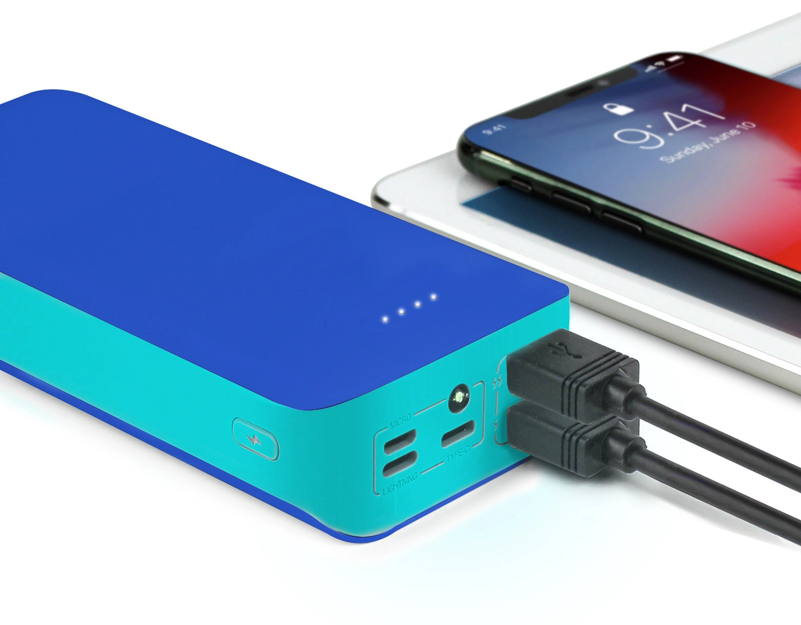 Aduro PowerUp Trio 30,000 mAh SmartCharge Dual USB Backup Battery