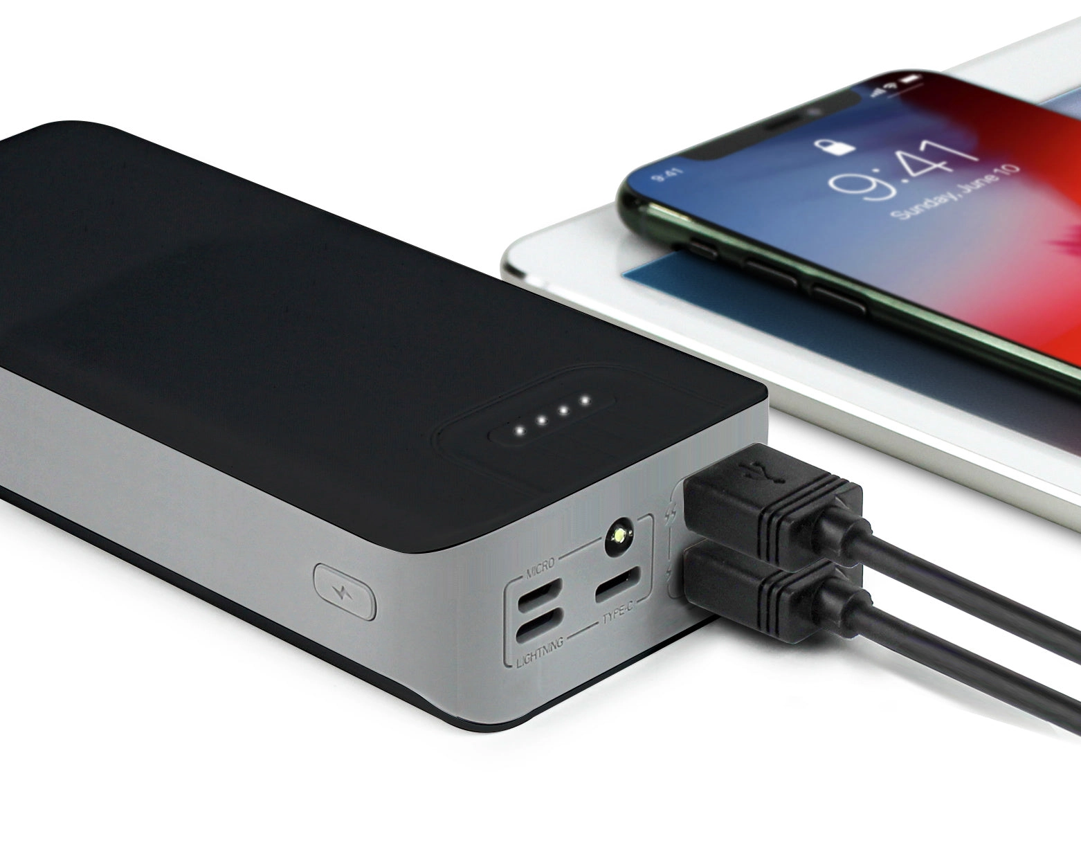 Aduro PowerUp Trio 30,000 mAh SmartCharge Dual USB Backup Battery