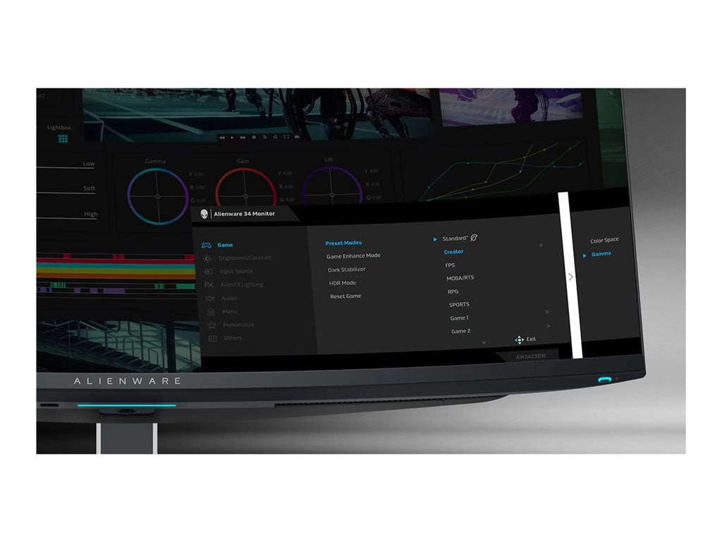 Alienware AW3423DW - OLED monitor - gaming - curved - 34 (34.18" viewable) - 3440 x 1440 WQHD @ 175 Hz - 1000 cd/mï¿½ - 1000000:1