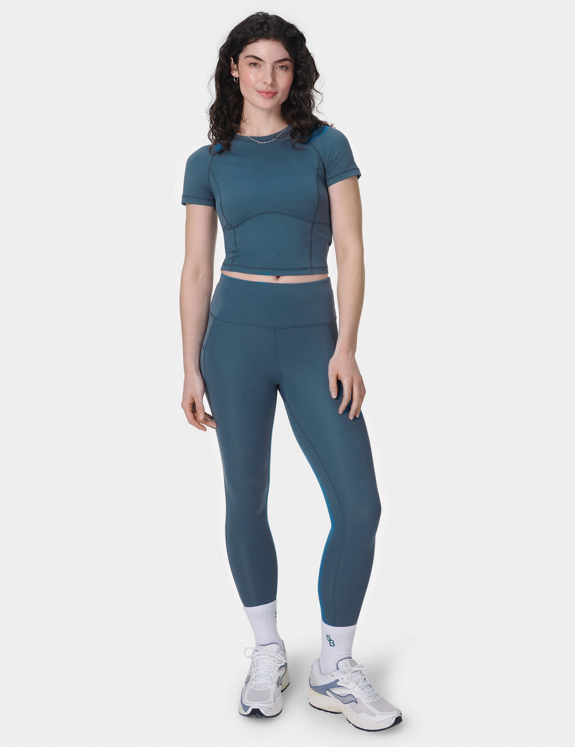 All Day 7/8 Leggings - Subdued Blue