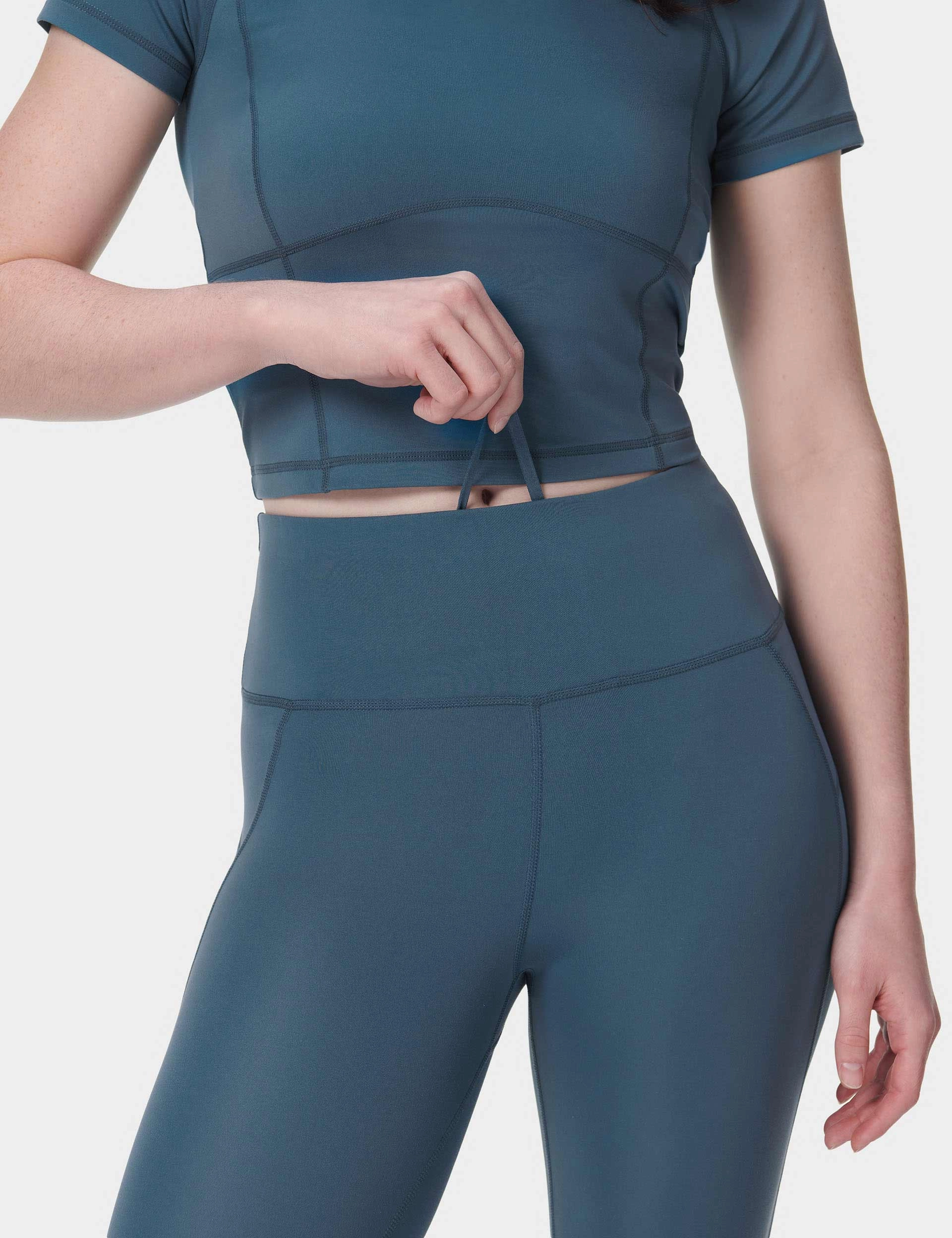 All Day 7/8 Leggings - Subdued Blue
