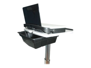 ALTUS - Mounting component (rear basket, 6 white bins) - medical - black - cart mountable RB-2-B