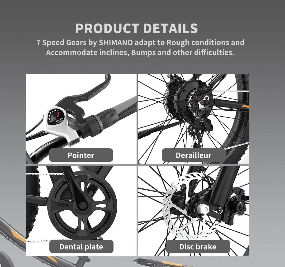 AOSTIRMOTOR S07-B Electric Mountain Bicycle 48V 750W
