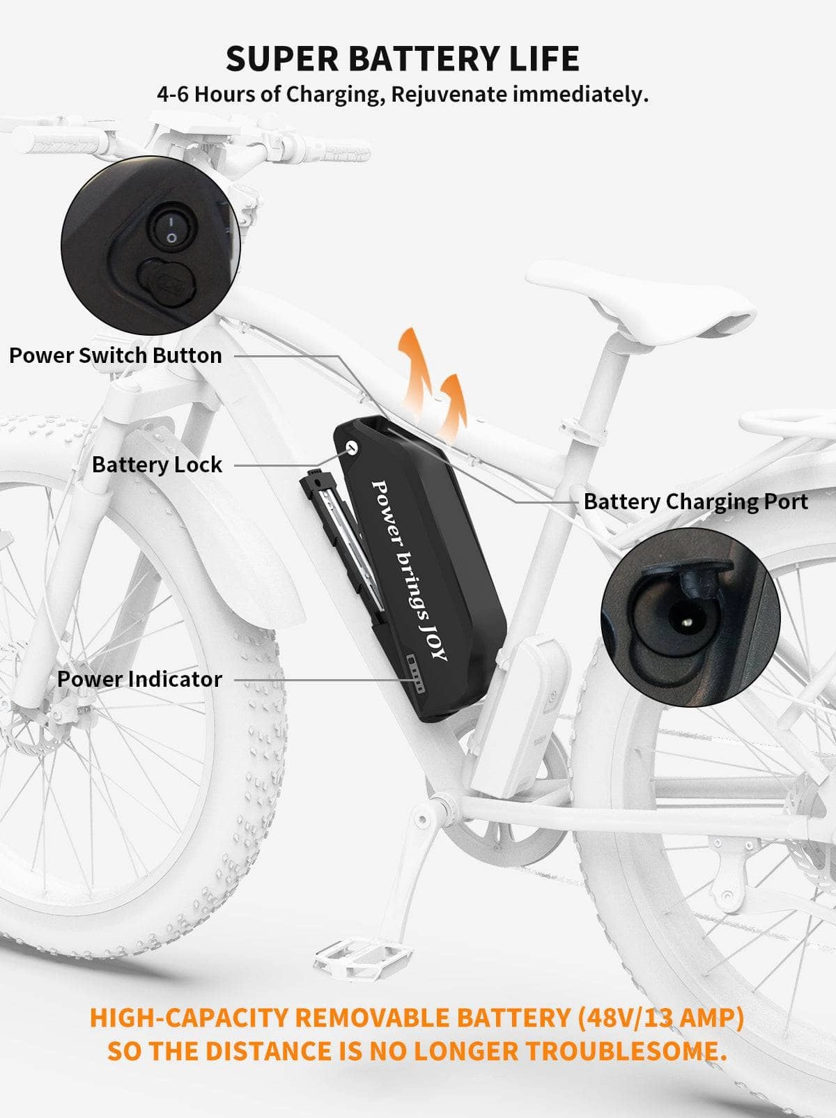 AOSTIRMOTOR S07-B Electric Mountain Bicycle 48V 750W
