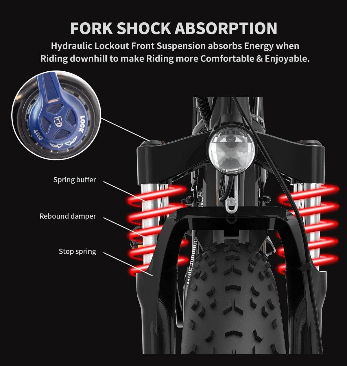 AOSTIRMOTOR S07-B Electric Mountain Bicycle 48V 750W