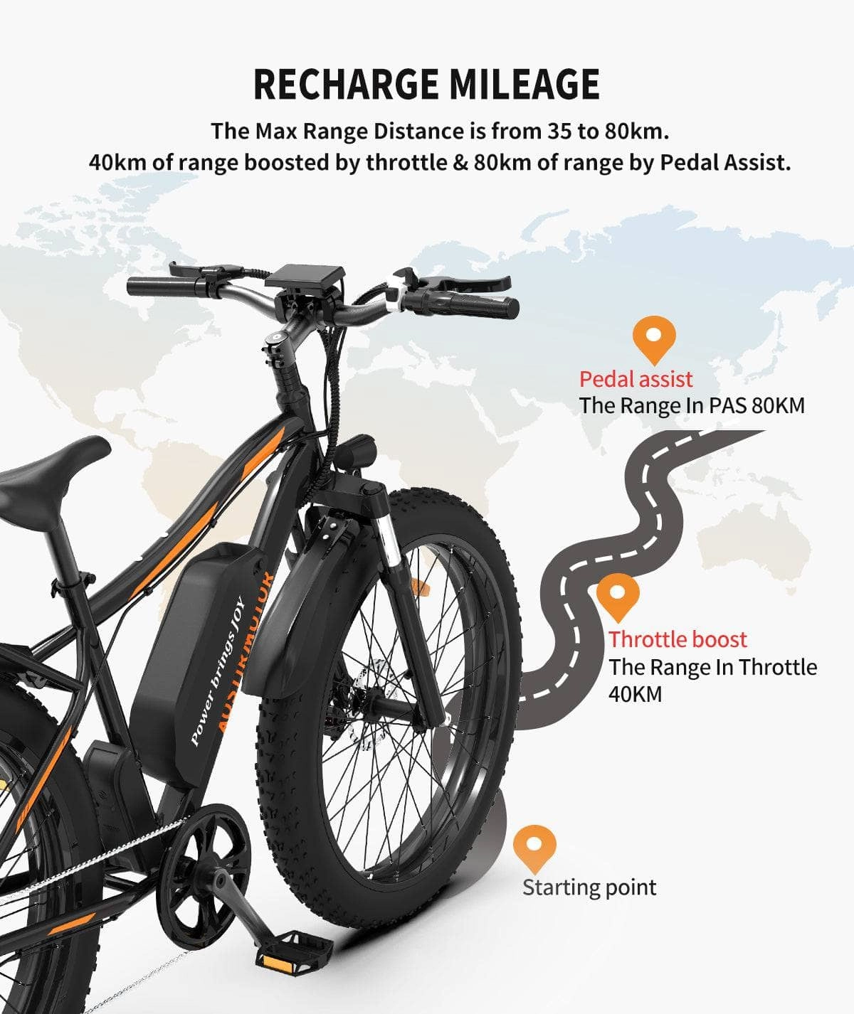 AOSTIRMOTOR S07-B Electric Mountain Bicycle 48V 750W