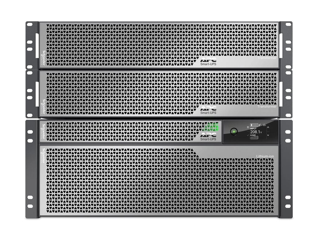 APC Smart-UPS Ultra - UPS (rack-mountable) - li-ion - AC 208 V - 10000 Watt - 10000 VA - USB - output connectors: 28 - 8U - silver SRTL10KRM4UT-5KTF2