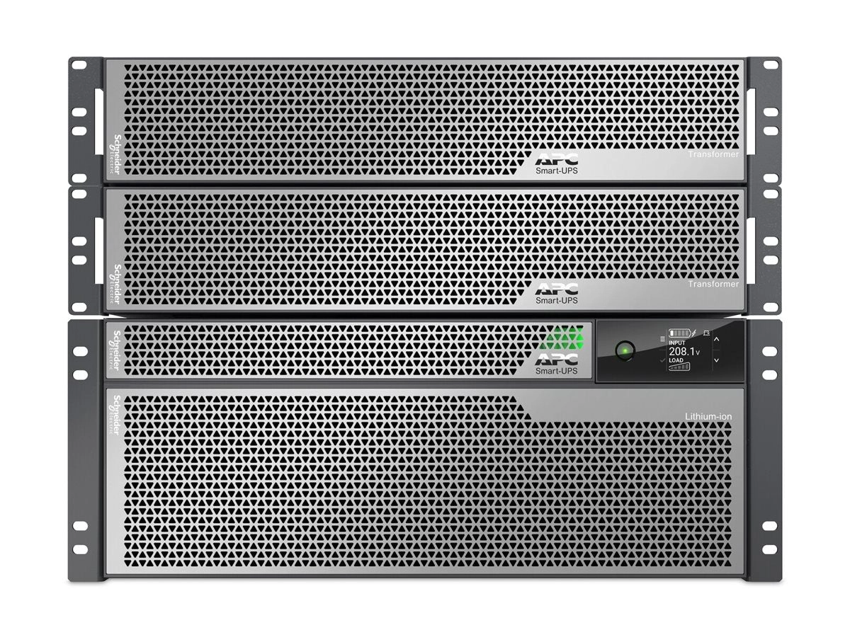 APC Smart-UPS Ultra - UPS (rack-mountable) - li-ion - AC 208 V - 10000 Watt - 10000 VA - USB - output connectors: 28 - 8U - silver SRTL10KRM4UT-5KTF2