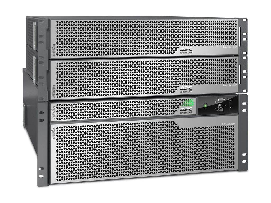 APC Smart-UPS Ultra - UPS (rack-mountable) - li-ion - AC 208 V - 10000 Watt - 10000 VA - USB - output connectors: 28 - 8U - silver SRTL10KRM4UT-5KTF2