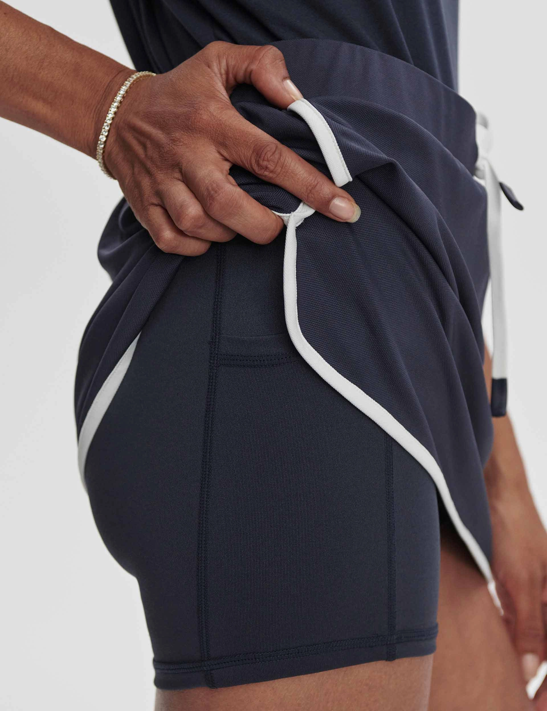 Archer Mid Rise Skort 13.5" - Blue Nights
