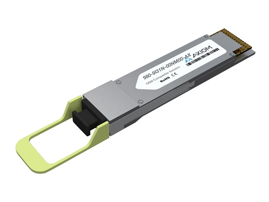 Axiom - OSFP transceiver module (equivalent to: Nvidia 980-9I31N-00NM00) - 400GbE - 400GBase-DR4 - MPO-12/APC single-mode - up 980-9I31N-00NM00-AX