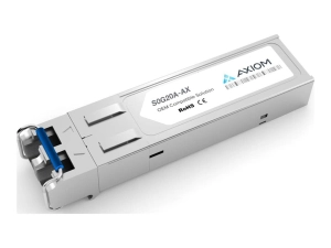 Axiom - SFP (mini-GBIC) transceiver module (equivalent to: Aruba S0G20A) - 1GbE - 1000Base-LX - LC single-mode - up to 6.2 miles S0G20A-AX