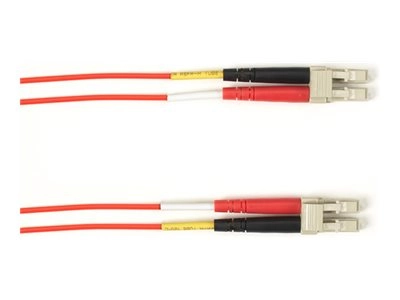 Black Box - Patch cable - TAA Compliant - LC multi-mode (M) to LC multi-mode (M) - 1.52 m - fiber optic - 50 / 125 micron - OM4 FOCMRM4-LCLC-RD-5