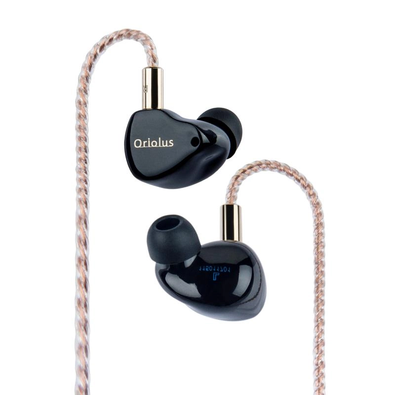 Black Oriolus Earphone Denmark Sonion BA Driver  10mm Custom Dynamic