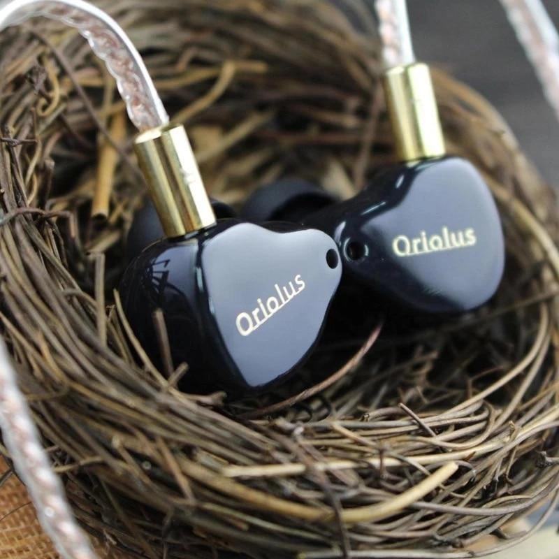 Black Oriolus Earphone Denmark Sonion BA Driver  10mm Custom Dynamic