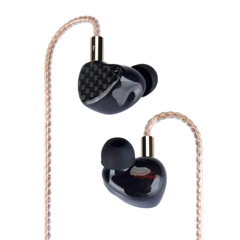 Black Oriolus Earphone Denmark Sonion BA Driver  10mm Custom Dynamic