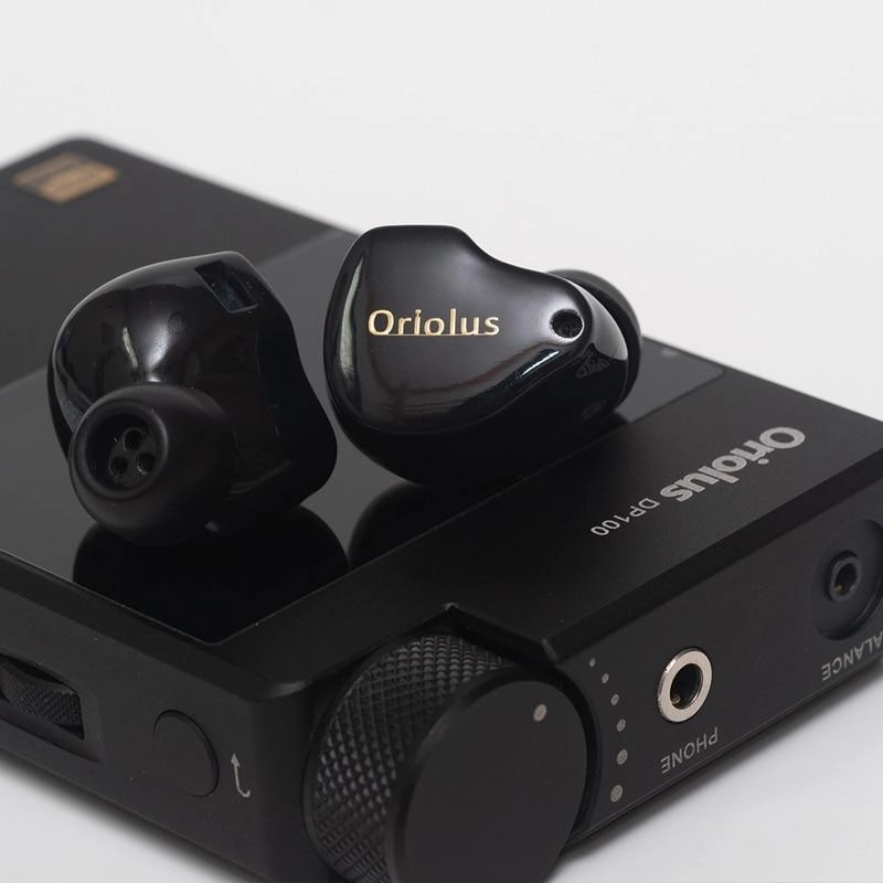 Black Oriolus Earphone Denmark Sonion BA Driver  10mm Custom Dynamic