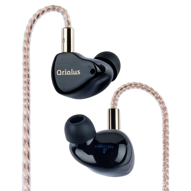 Black Oriolus Earphone Denmark Sonion BA Driver  10mm Custom Dynamic