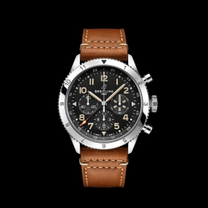 Breitling Super Avi B04 Chronograph Gmt P-51 Mustang Watch, 46mm Black Dial, AB04453A1B1X1