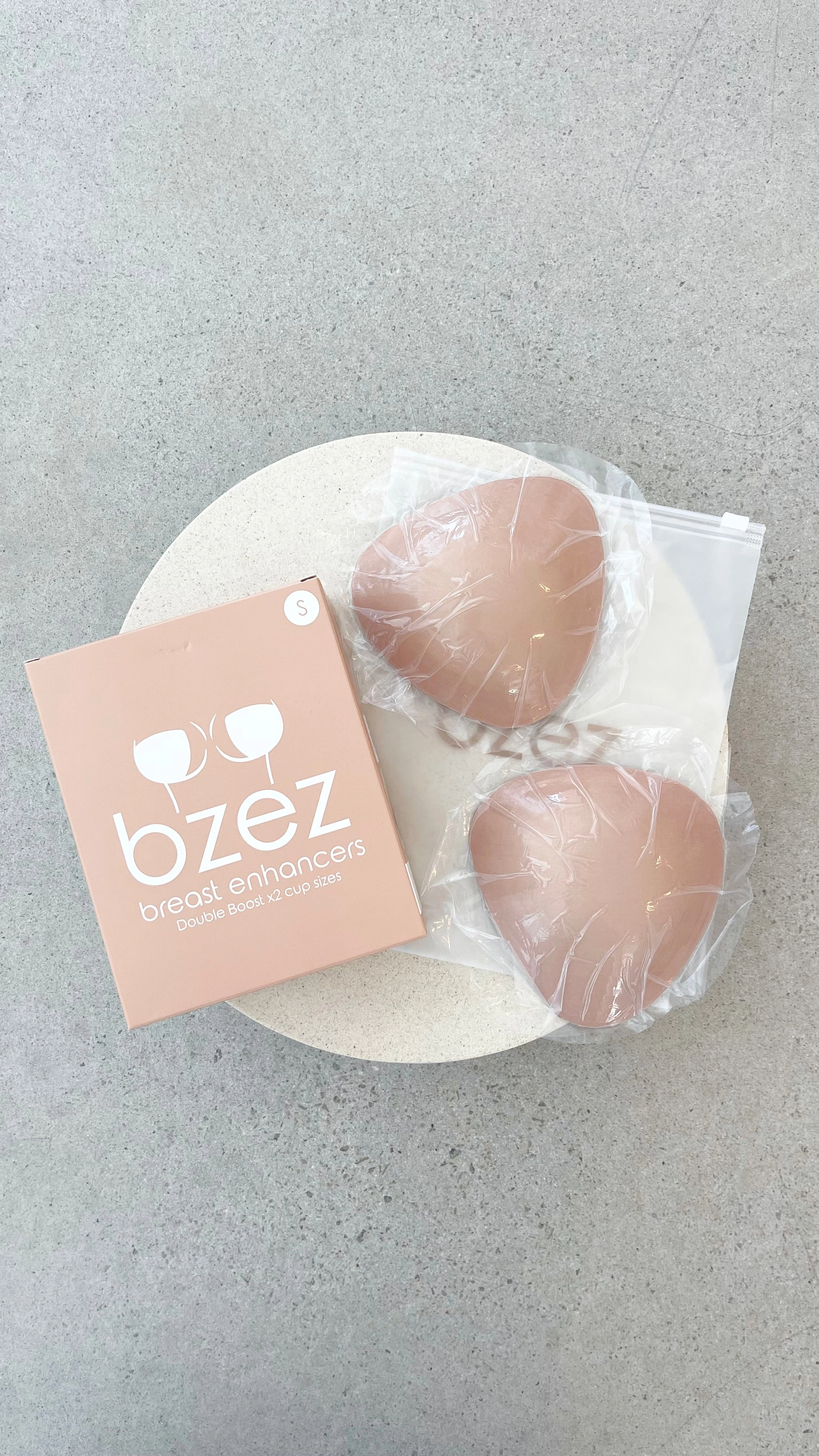 BZEZ Breast Enhancer Inserts - Double Boost - Bare