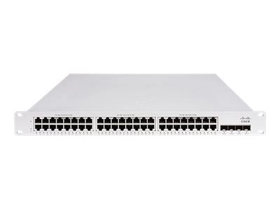 Cisco Meraki MS150 48FP-4G - Switch - managed - 48 x 10/100/1000 (PoE )   4 x Gigabit SFP - rack-mountable - PoE  (740 W) - for MS150-48FP-4G