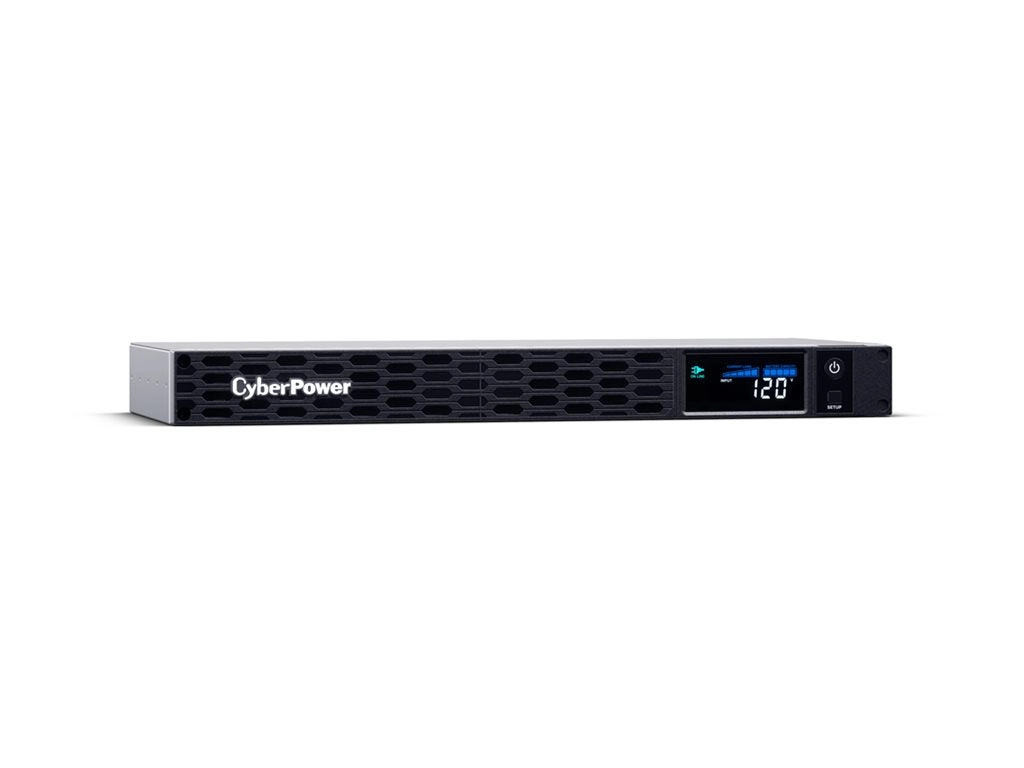 CyberPower PFC Sinewave Series CP700PFCRM1U - UPS (rack-mountable) - AC 120 V - 400 Watt - 700 VA - 8 Ah - USB, serial - output