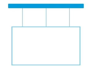 Da-Lite 10-ft SightLine Option - Mounting component (suspension cables) - for projection screen - cable drop - ceiling mountable DL16476