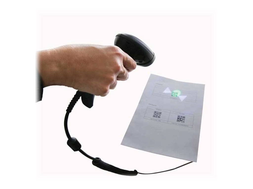 Datalogic QuickScan QD2590 - Kit - barcode scanner - handheld - 2D imager - 60 frames / sec - decoded - keyboard wedge, RS-232, QD2590-BKK1