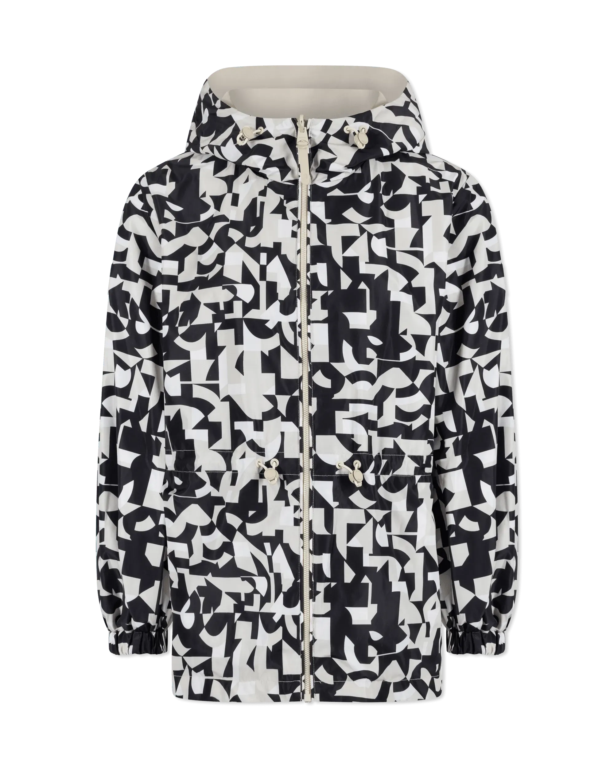 Delia Abstract Print Reversible Jacket