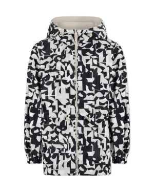 Delia Abstract Print Reversible Jacket