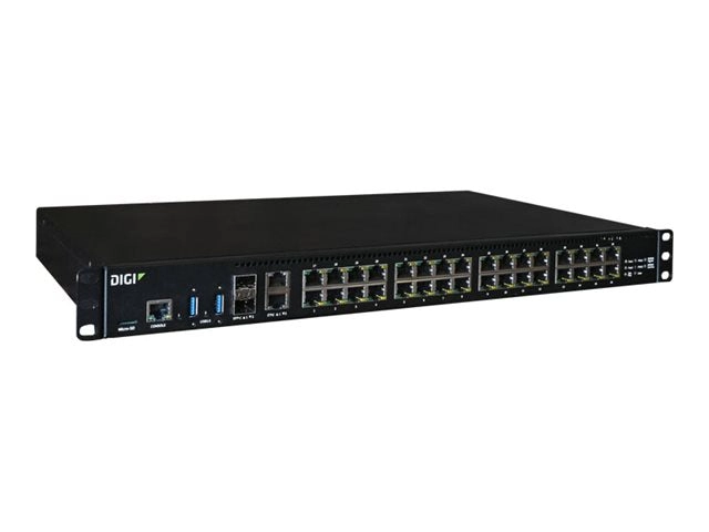 Digi Connect EZ - Device server - dual power, CMG4 - with 1-year Digi LifeCycle Assurance - 32 ports - RS-232 - rack-mountable EZ32-A200