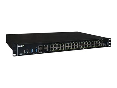 Digi Connect EZ - Device server - dual power, CMG4 - with 1-year Digi LifeCycle Assurance - 32 ports - RS-232 - rack-mountable EZ32-A200