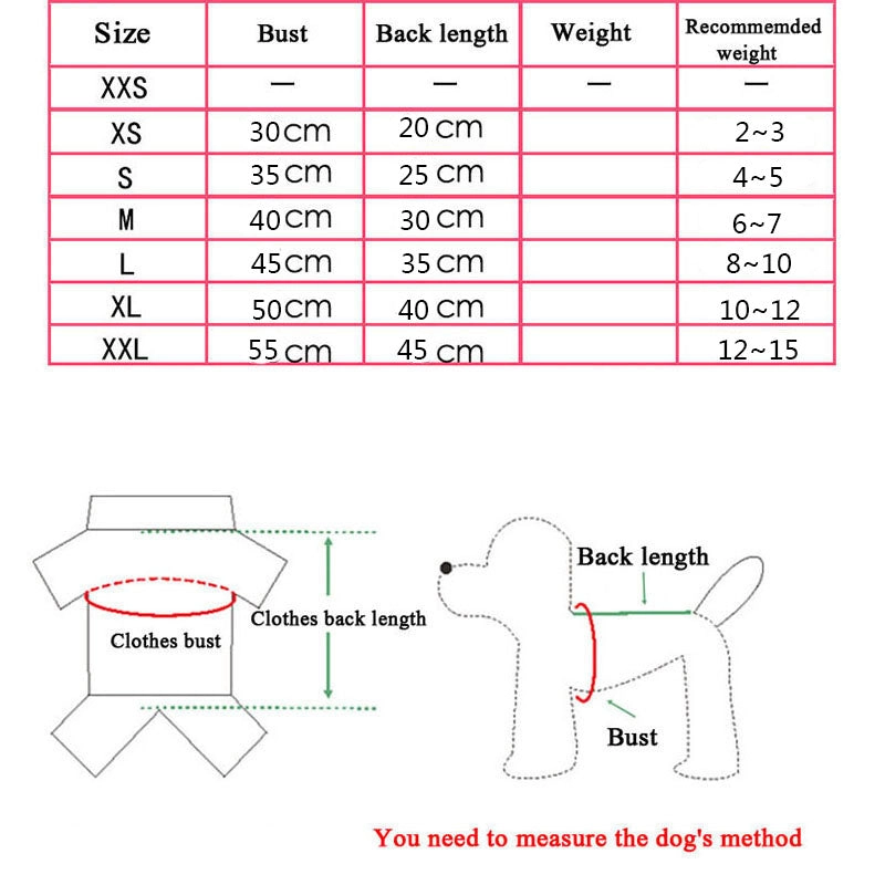Dog Clothing Cartoon Pets Clothing