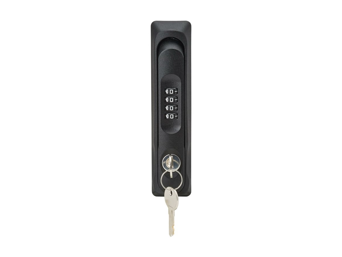 Eaton Tripp Lite Series SmartRack Locking Door Handles for Server Rack Front and Back Doors, 4-Digit Combination Lock, 2 Keys SRCOMBO4