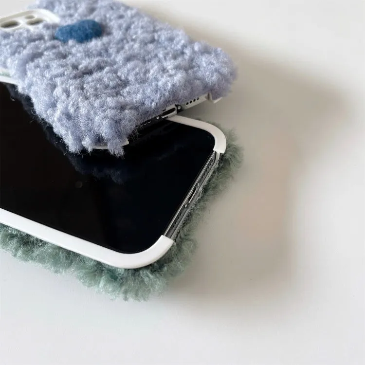 For iPhone 11 Plush Heart Soft Protective Case
