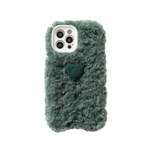 For iPhone 11 Plush Heart Soft Protective Case